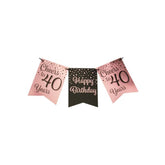 Slinger 40 Jaar Roze/Zwart 6m